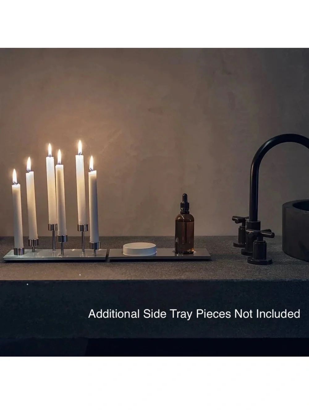 Buster + Punch Machined Candelabra Steel 9 inch Candle Holder New in Box